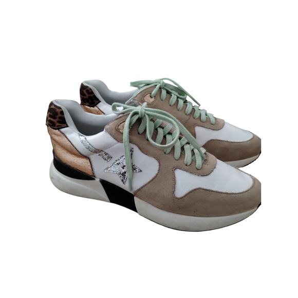 ShuShop Women's Size 10 Patricia Mobwife Patchwork Chunky Grungecore Sneakers - Picture 2 of 6